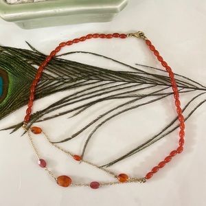 Vintage 925 Baltic Amber beaded Necklace